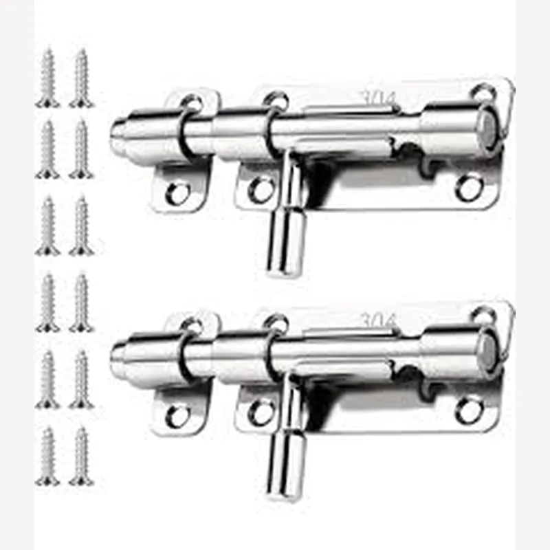 Verrou Encastré Inox 304 10 cm — INOX DAL, quincaillerie inox 304 Maroc